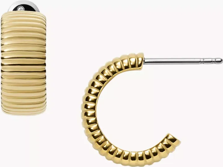 Georgia Vintage Heritage Gold-Tone Stainless Steel Hoop Earrings JF03950710