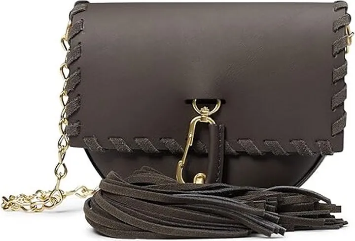 ZAC Zac Posen Belay Mini Saddle Crossbody - Fringe (Oak) Handbags