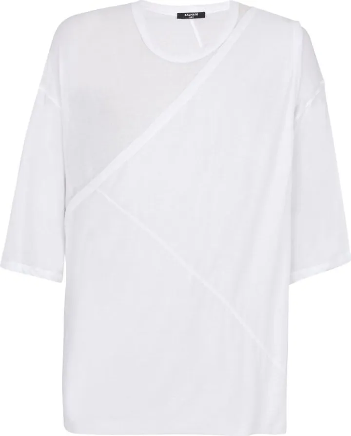 Balmain Draped Double-Layer T-Shirt