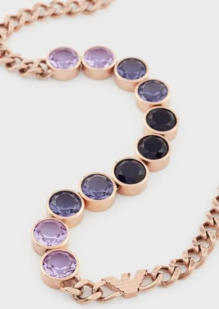 Rose Gold-Tone Stainless Steel Components Necklace