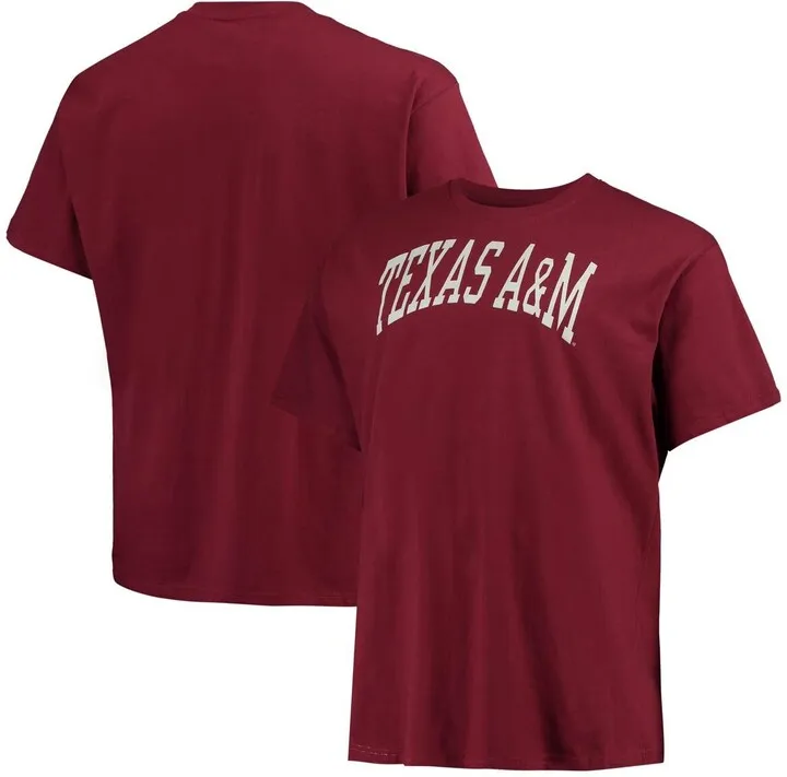 Men's Champion Maroon Texas A & M Aggies Big and Tall Arch Team Logo T-shirt