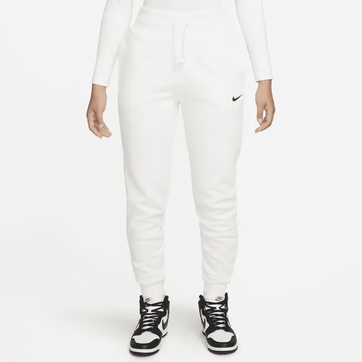 Women's Nike Sportswear Phoenix Fleece High-Waisted Jogger Pants in White