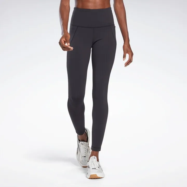 Reebok Lux High-Waisted Tights Womens Athletic Leggings X Small Black