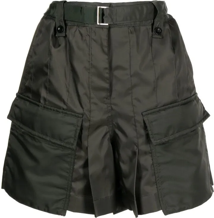 High-Waisted Cargo Shorts
