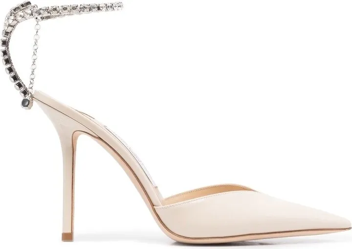 Seada 100mm crystal-embellished pumps
