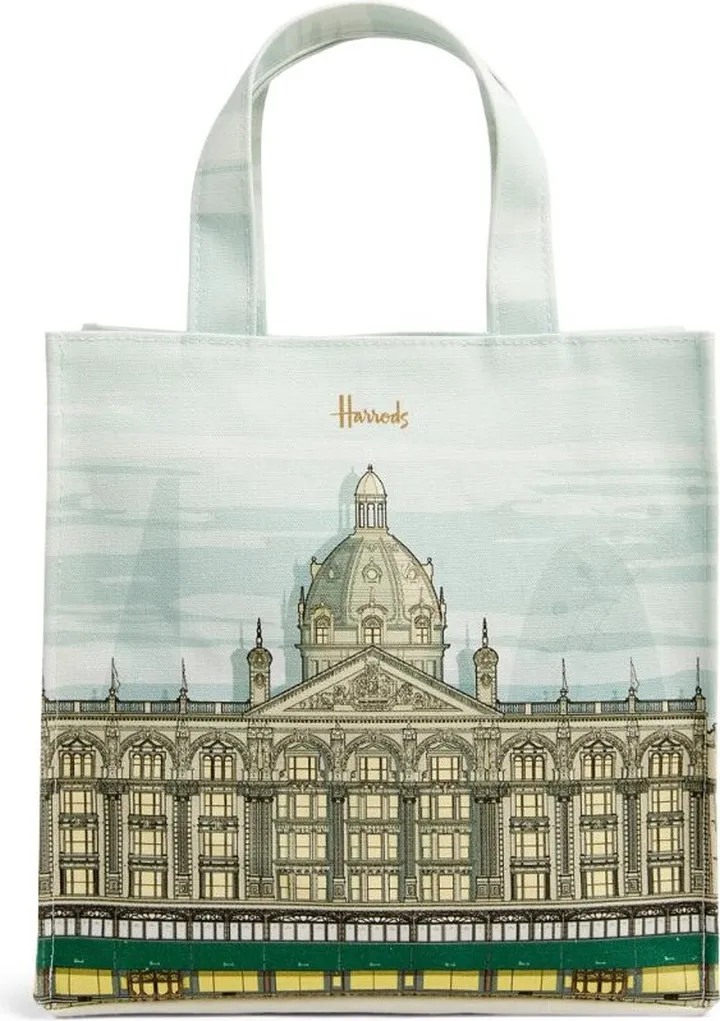 Harrods Small Architectural Building Shopper Bag