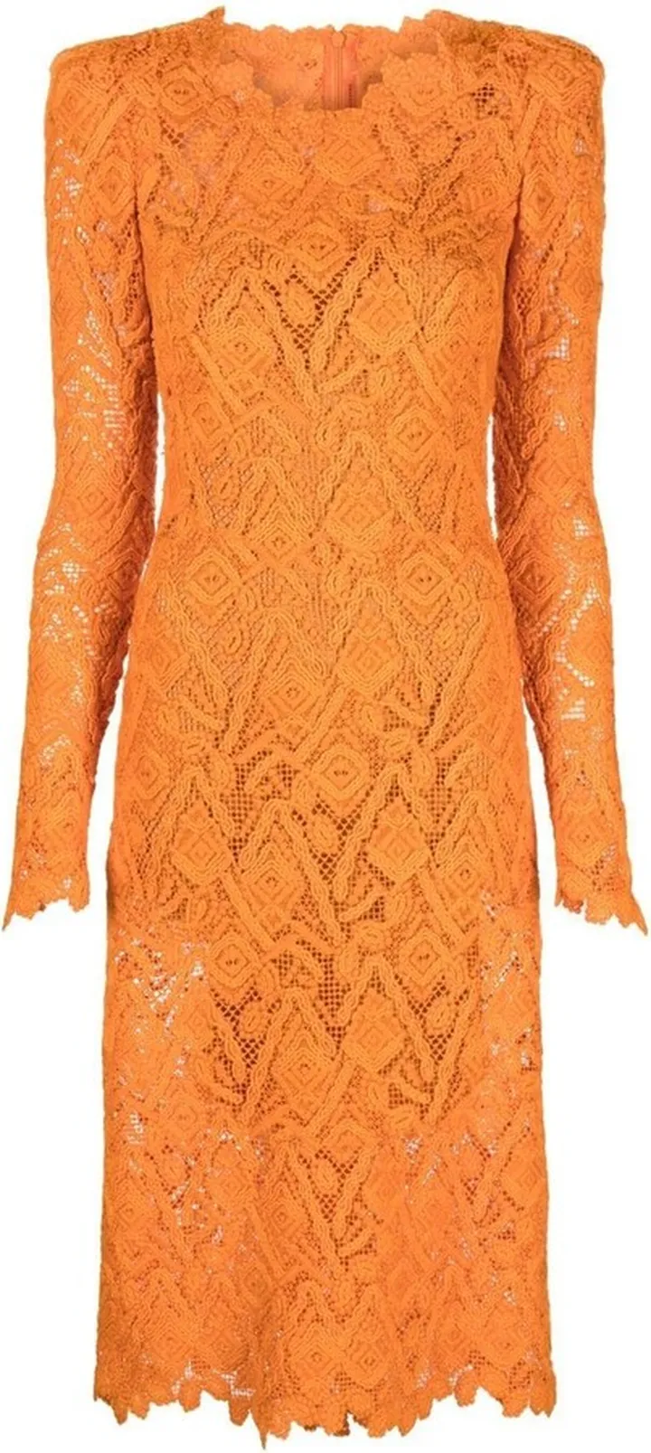 Long-Sleeve Lace Dress