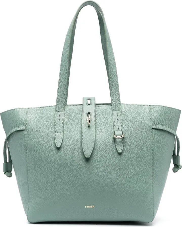 medium Net leather tote bag