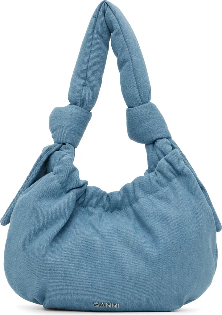 GANNI Blue Small Occasion Bag
