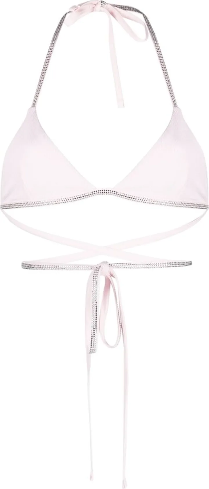 Rhinestone-Tape Bikini Top