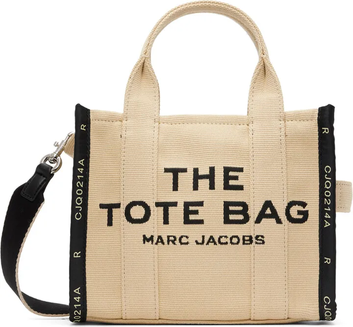 Marc Jacobs Beige 'The Jacquard Mini Tote Bag' Tote