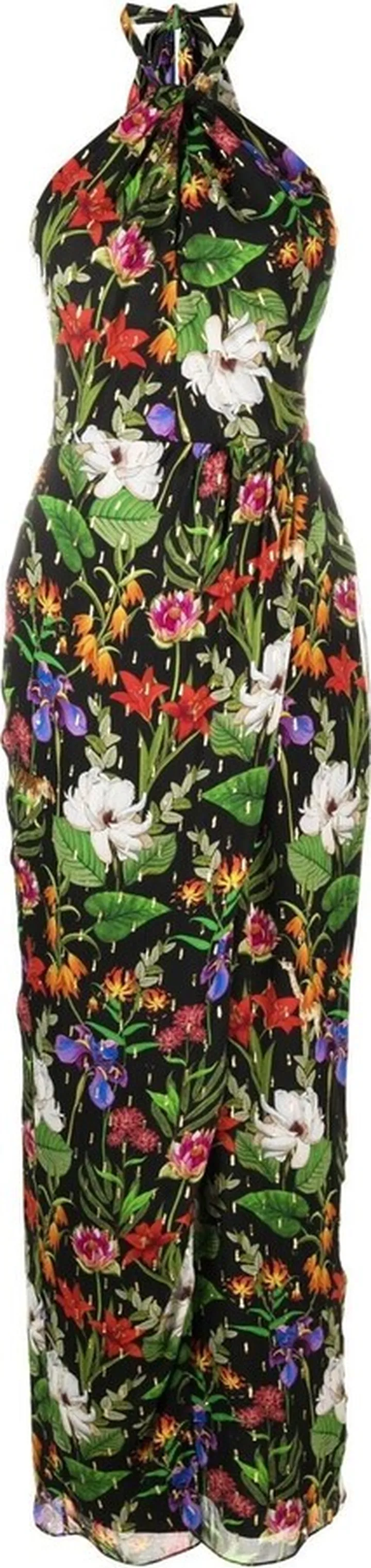 Alyona halterneck dress