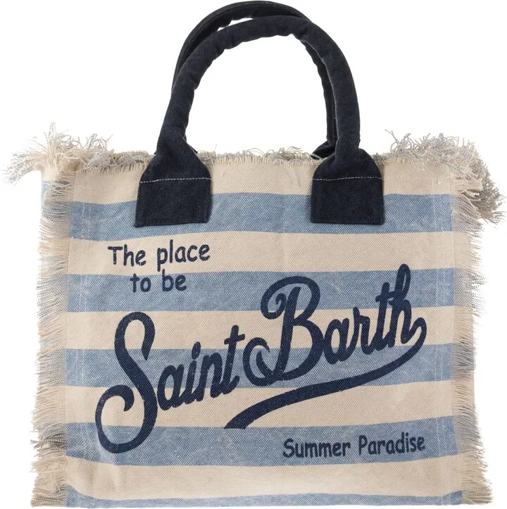 Vanity - Striped Canvas Shoulder Bag