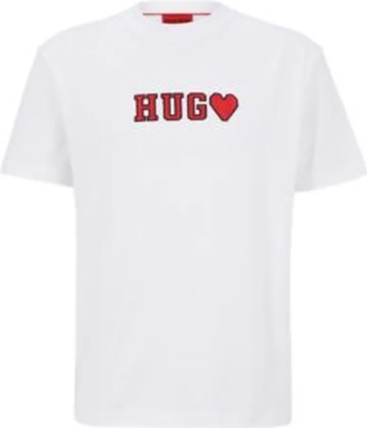 Unisex cotton-jersey T-shirt with logo artwork