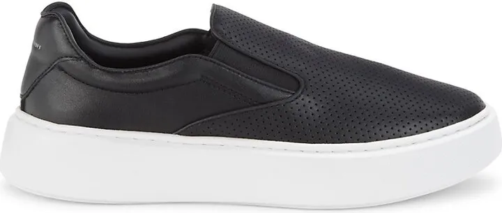 Eliza Leather Platform Slip-On Sneakers