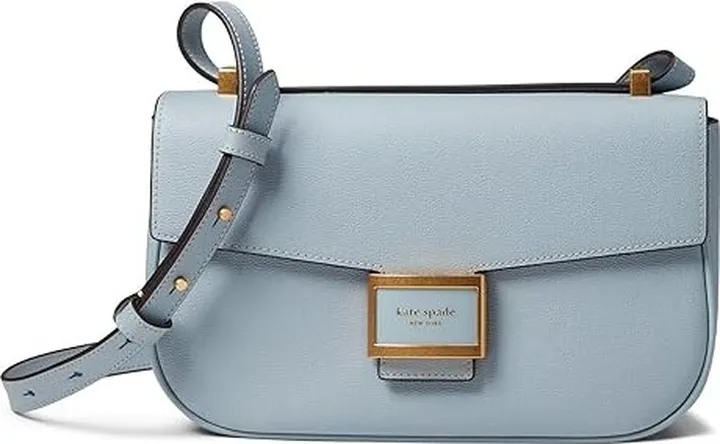 Kate Spade New York Katy Textured Leather Medium Convertible Shoulder Bag (Ocean Beach) Shoulder Handbags