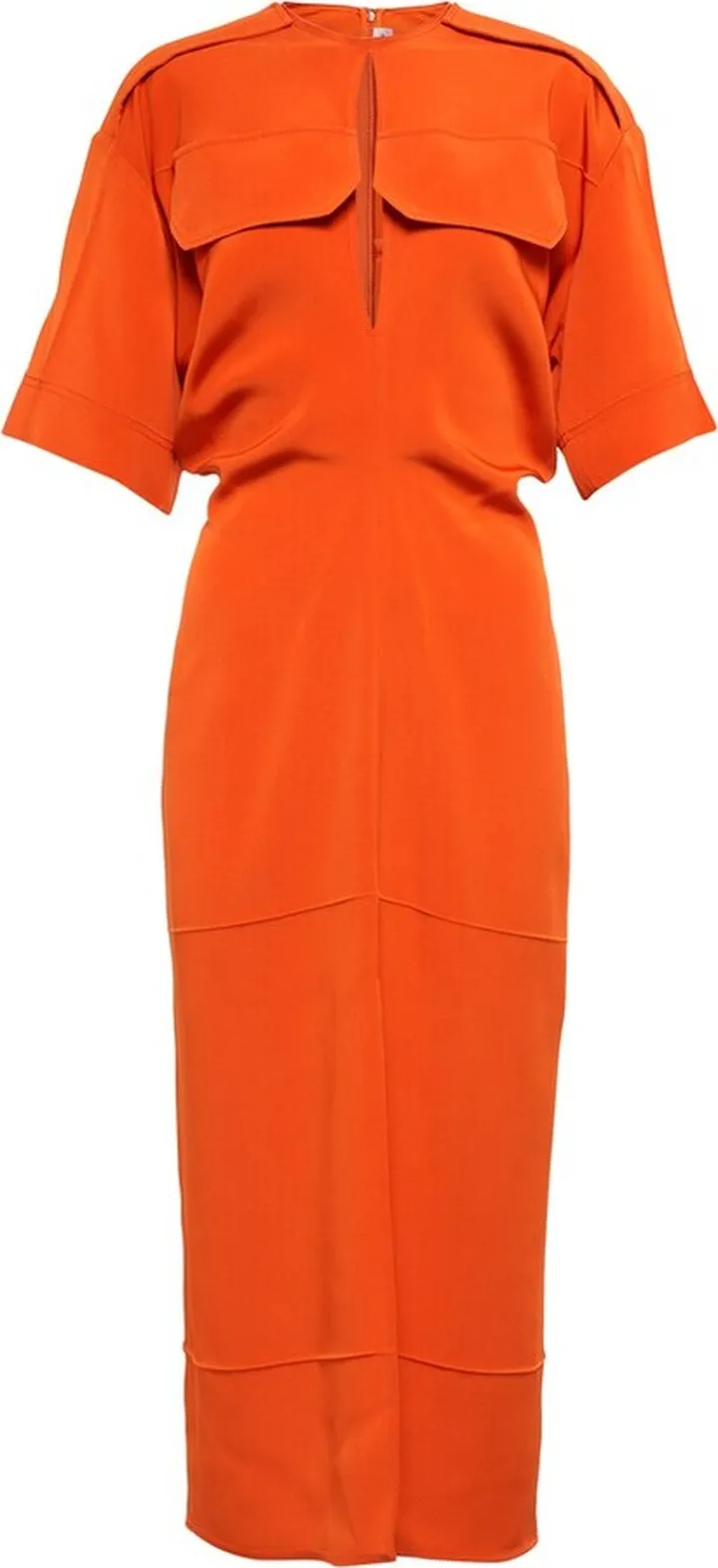 Short-sleeved midi dress