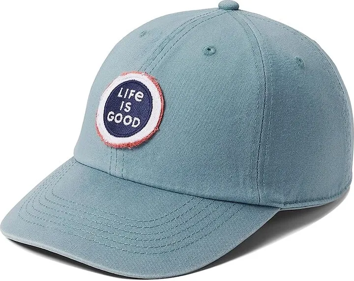 Life is Good LIG Coin Tattered Chill Cap (Smoky Blue) Caps
