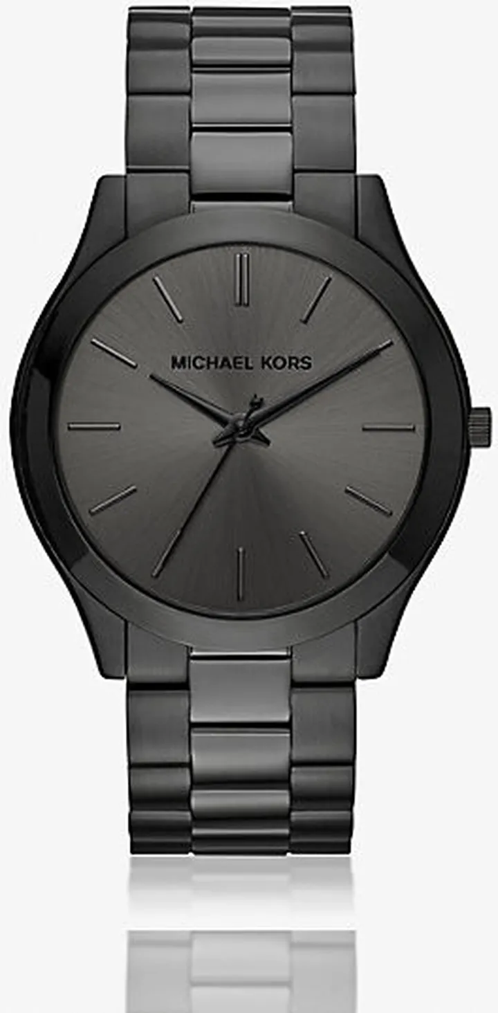 Oversized Slim Runway Black-Tone Watch