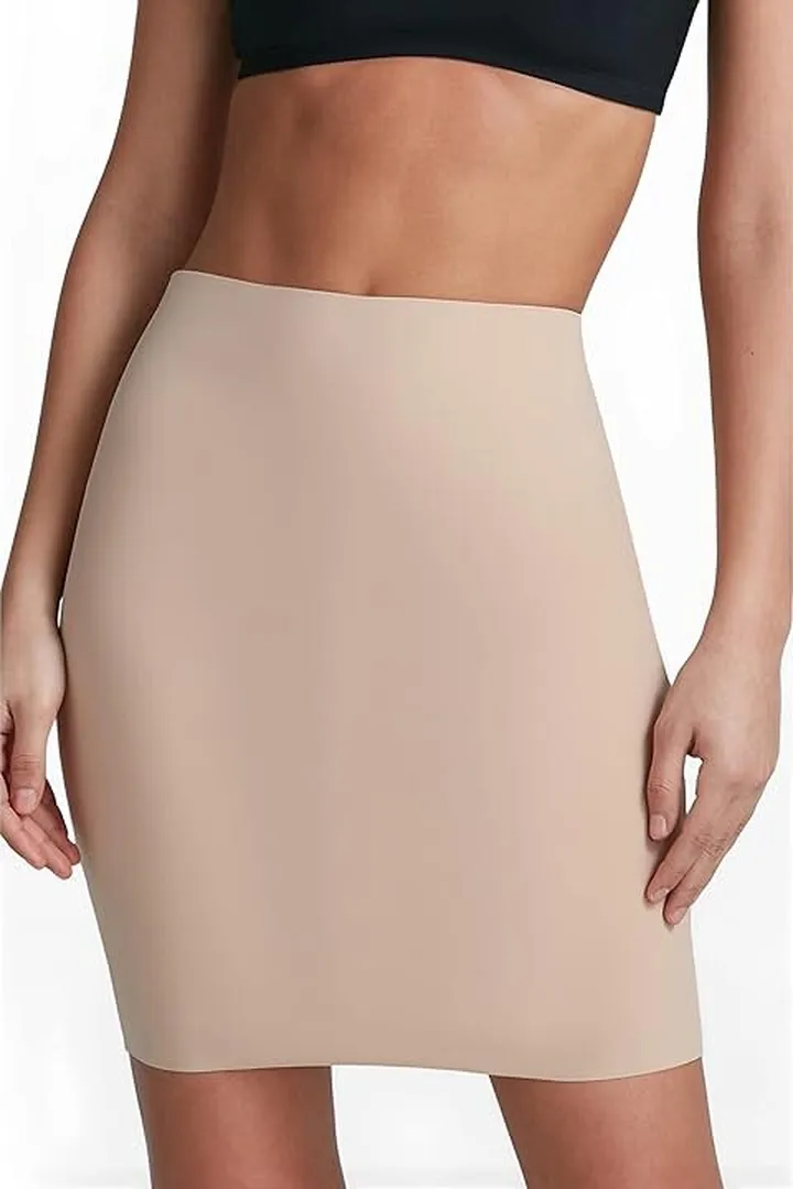 Commando Half Slip with Control Shorts HS05 (Beige) Women's Underwear