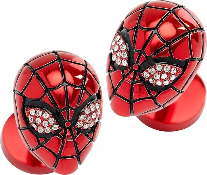 Marvel 3D Spider-Man Crystal Cufflinks