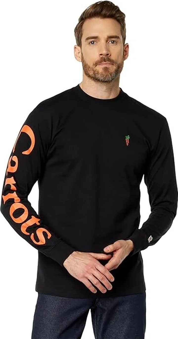 Carrots By Anwar Carrots Signature Long Sleeve Tee (Black) Men's Clothing