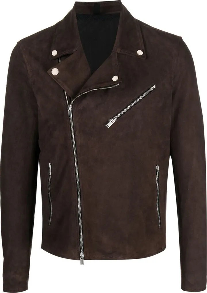 Zip-Up Suede Jacket