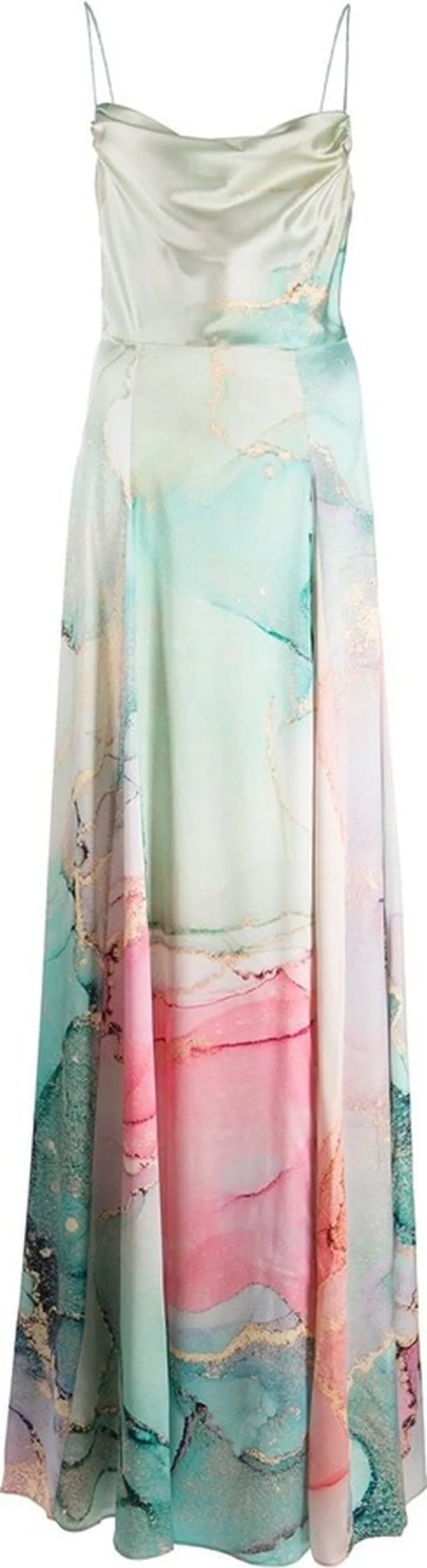 Gracie marble-print dress