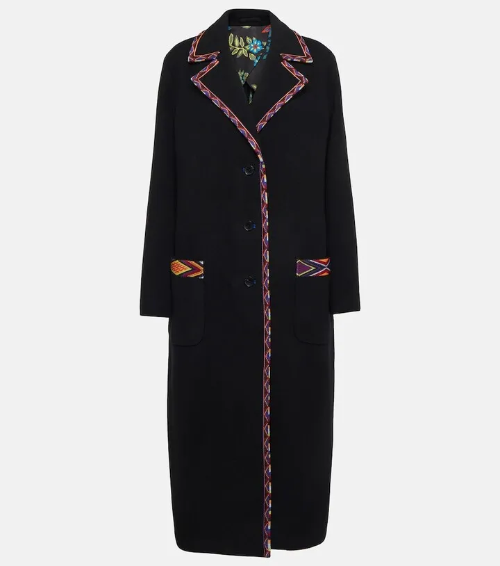 Wool-blend coat