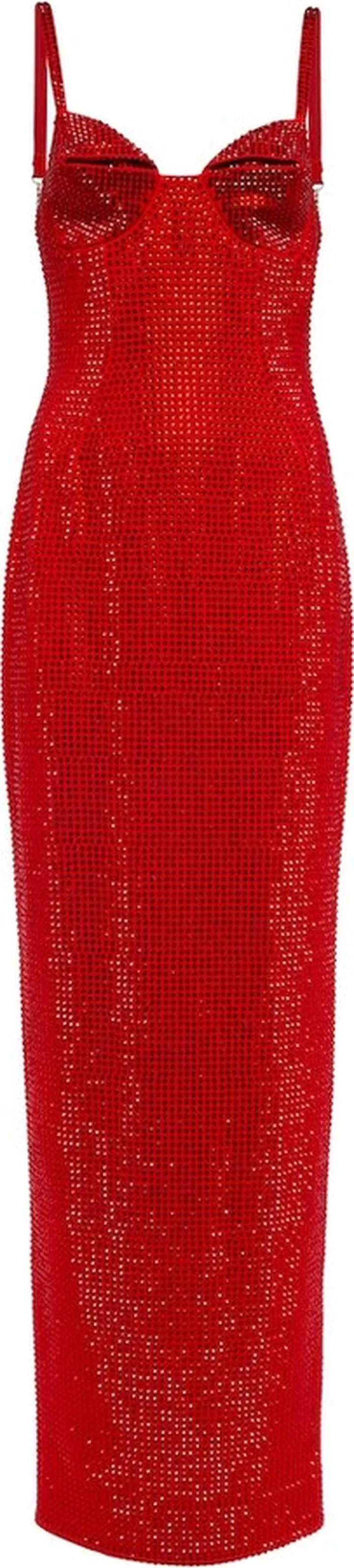 Crystal-embellished gown