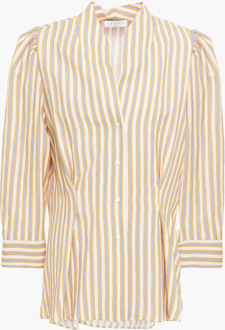 Aya striped woven shirt