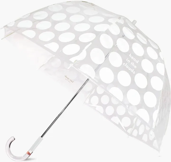 Kate Spade Head In The Clouds Jumbo Dot Clear Umbrella