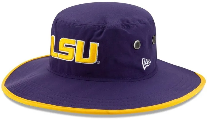 Men's New Era Purple Lsu Tigers Basic Panama Bucket Hat