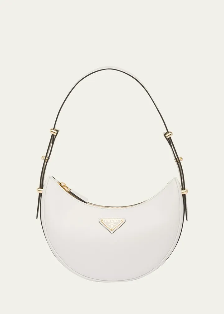 Zip Leather Shoulder Bag