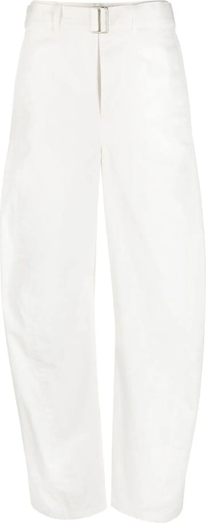 Cotton-Twill Straight-Leg Trousers