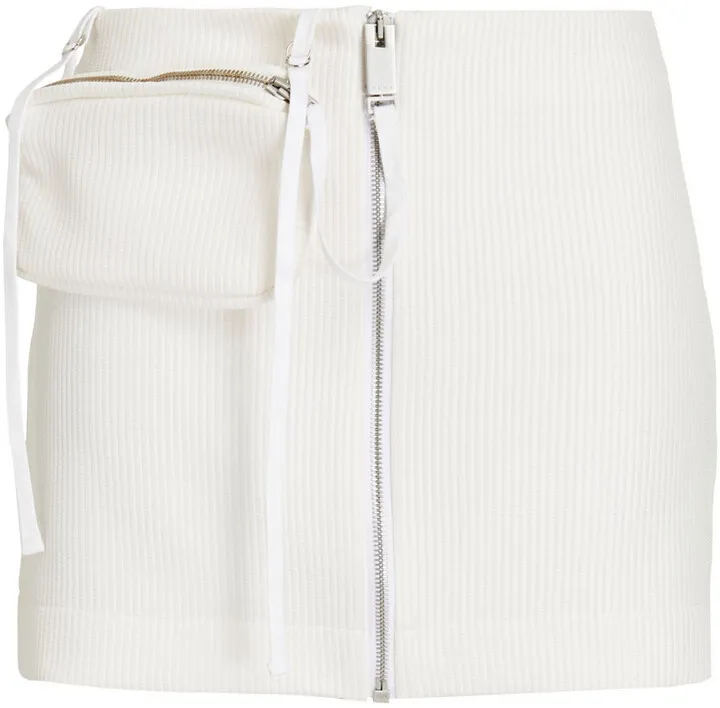 Matelassé mini skirt