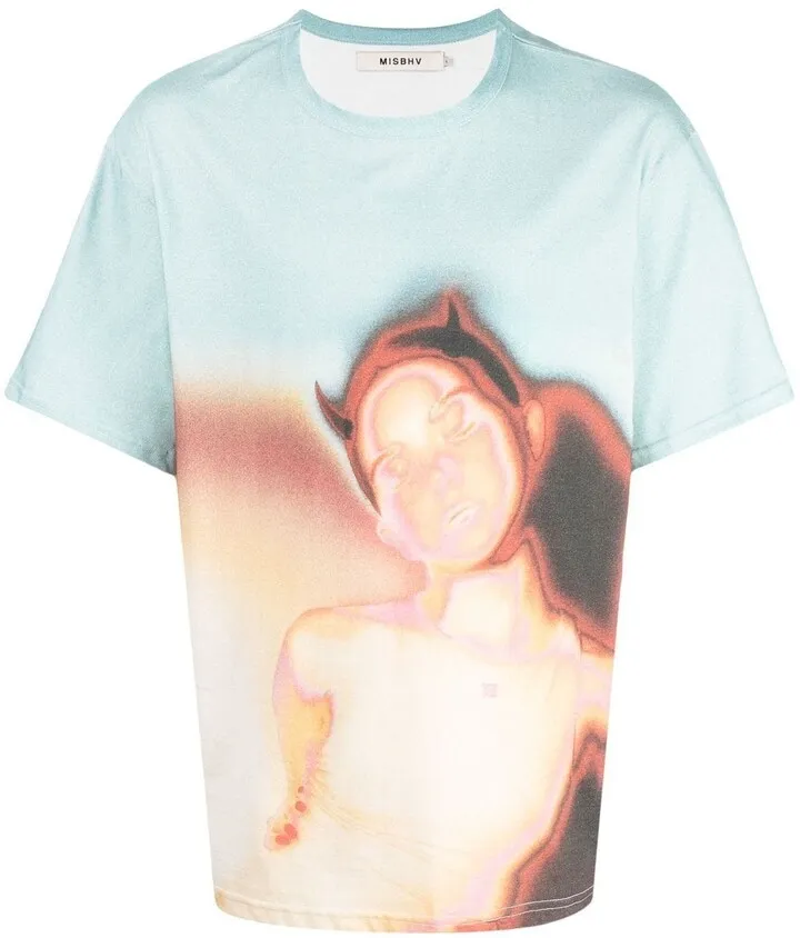 graphic-print short-sleeved T-shirt