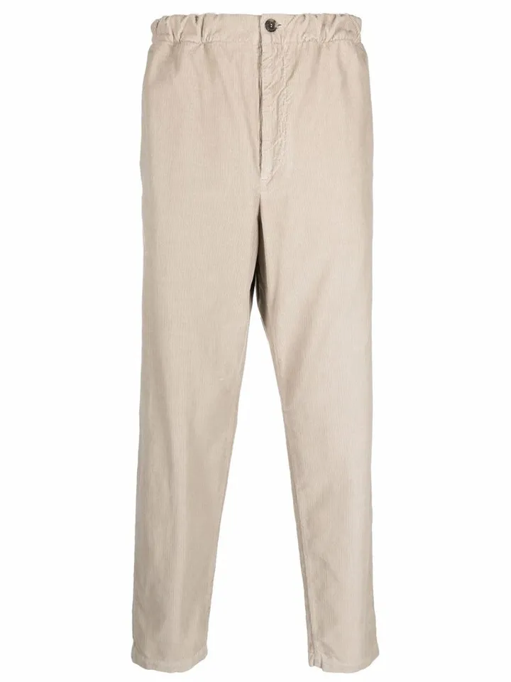 Corduroy Straight-Leg Trousers