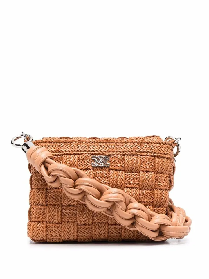 mini Twiga woven tote bag