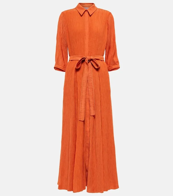 Andy cotton and silk shirt dress