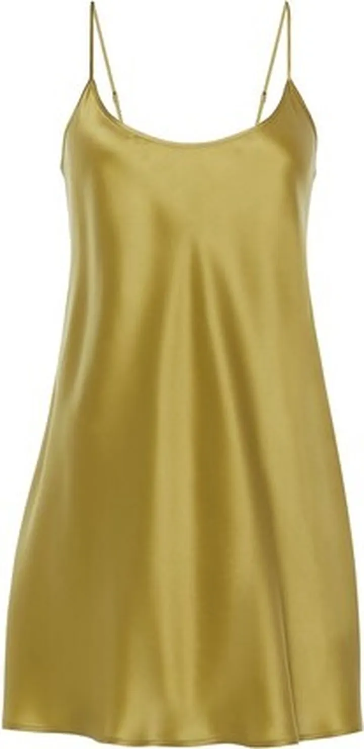 Mini silk slip dress