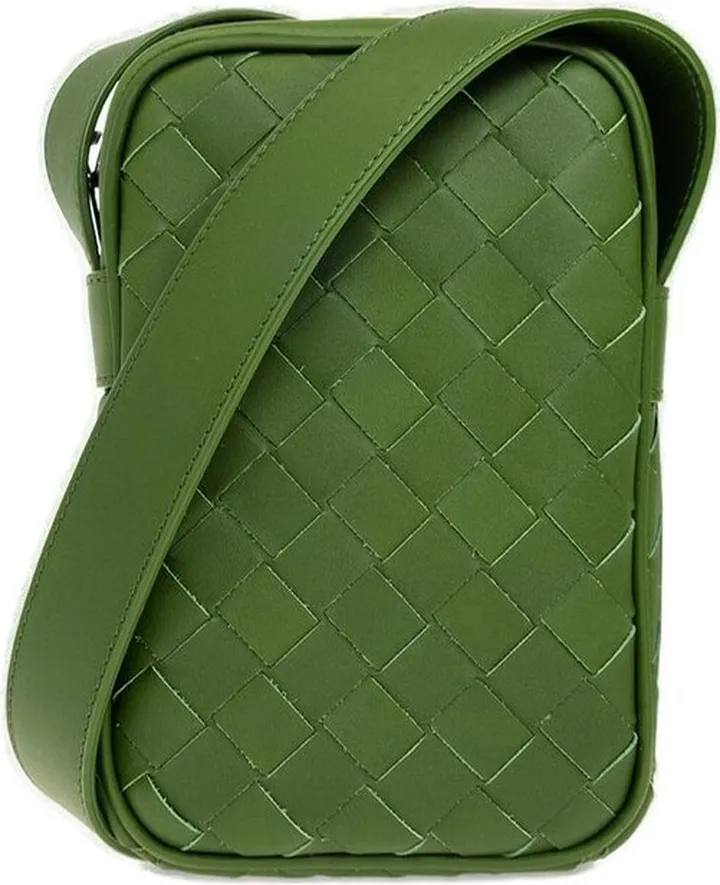 Bottega Veneta Intrecciato Zipped Phone Pouch