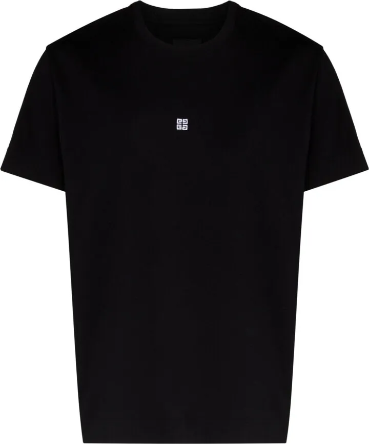 Black 4G Embroidered T-Shirt