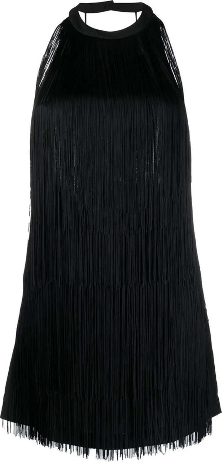Low Back Fringe Minidress