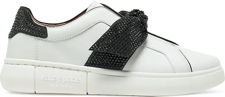 Lexi Pavé Leather Slip-On Sneakers