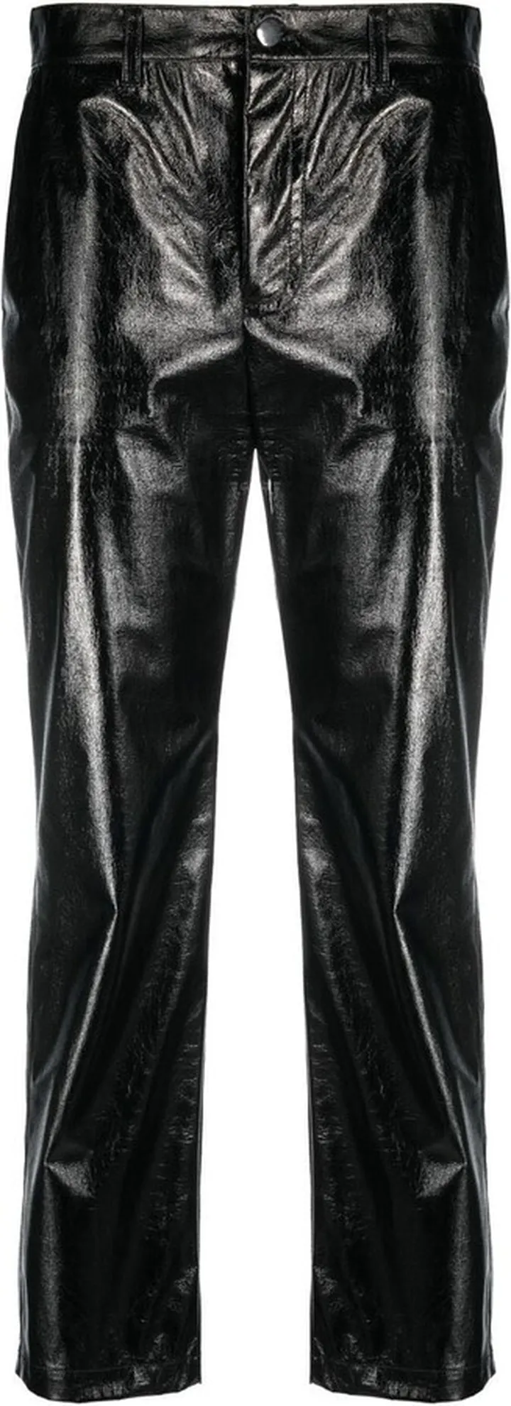 Patent Cropped Trousers