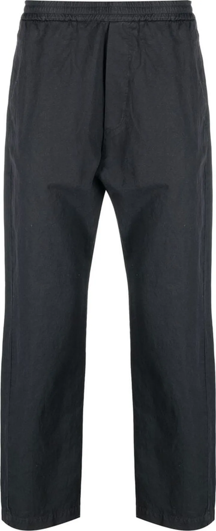 Straight-Leg Cotton-Linen Trousers