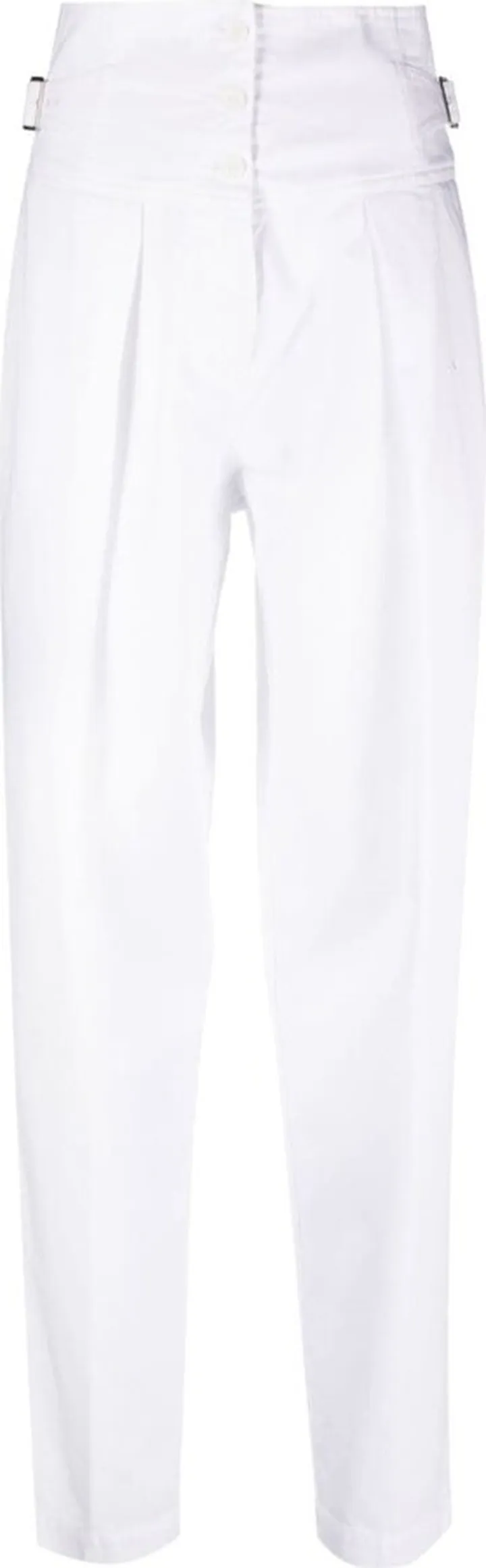 High-Waist Pleated Trousers