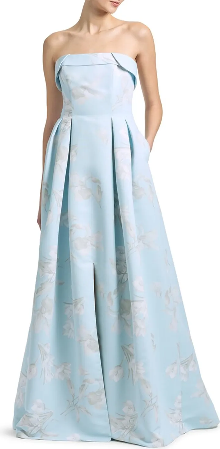 Brielle Floral Strapless Gown