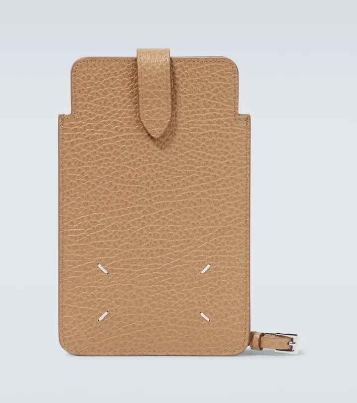 Leather phone pouch